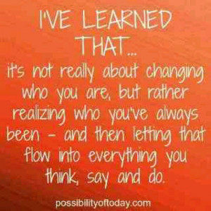 Stay true to yourself