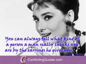 Short Audrey Hepburn Quote About Men