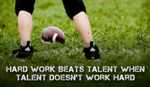 Hard work versus talent - Monday Motivation