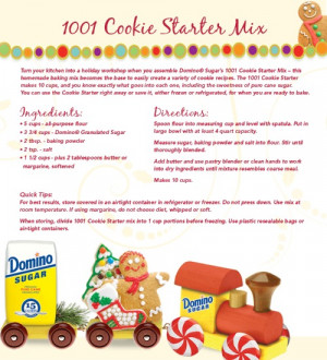 christmas sugar cookie recipe card