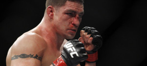 Feb 15, 2012; Omaha, NE, USA; Jake Ellenberger (not pictured) fights ...