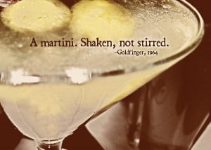 Frozen Martini Quote Photograph
