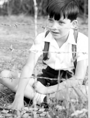 Asa, as Bruno in the boy in the striped pajamas.(: