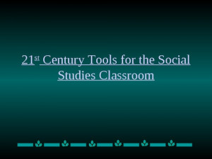 21st Century Tools For The Social Studies Classroom screenshot
