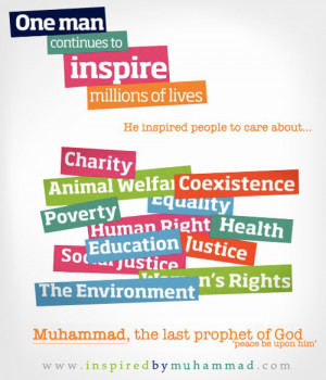My role model is the Prophet Muhammad pbuh. He is the example for all ...