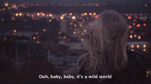 blonde, city, girl, night, wild, wild world, world