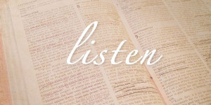 Listening To The Lord – Lessons For Life (I need to listen).