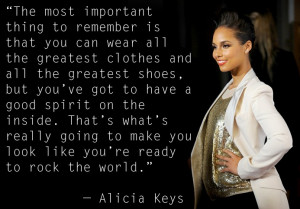 Alicia Keys Quotes About Love Fashion quote of the week: