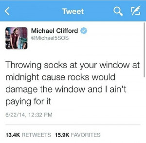 Michael Clifford Funny Quotes