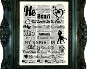 LOVE QUOTE Art Print on Dictionary page. Husband Love. Love Boyfriend ...