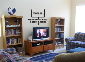 Wall Decal Football Sports Quote Story Football by ToYourDoorDecor, $ ...