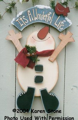 000215 (2) It's A Wonderful Life Snowman-Snowman, Karen Stone, Pretty ...
