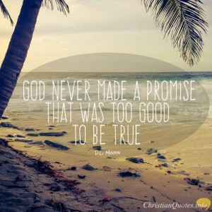Moody Quote – Claim God’s Promises Through Faith