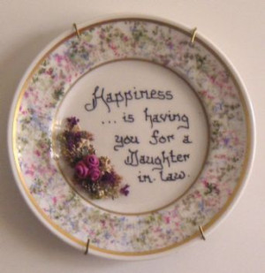 Daughter-in law Decorative Plate