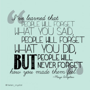 Favorite Maya Angelou quote :)