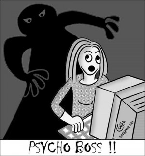 Cartoon name: Psycho Boss!! )