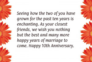 10 Year Anniversary Quotes Funny