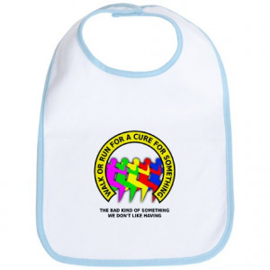 Cool Gifts > Cool Baby > Walk Run For A Cure For Something Funny Bib