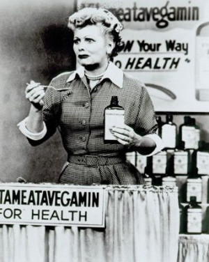 Lucille Ball Vitameatavegamin haha
