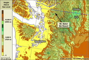 Topographic Map of Washington State