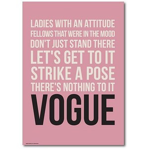 Madonna's lyrics to vogue Quotes and other stuff