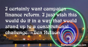 Top Quotes About Campaign Finance Reform
