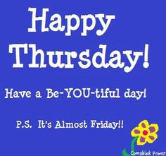 Happy Thursday! via Comeback Power at www.Facebook.com/CancerDuckIt ...