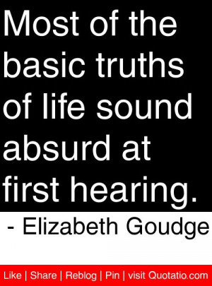 ... sound absurd at first hearing elizabeth goudge # quotes # quotations