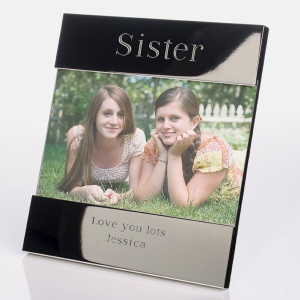 engraved sister frame this engraved sister photo frame is a great gift ...