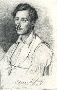 Edward Lear, ritratto di Wilhelm Marstrand, 1840