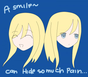 smile can hide so much pain' by erza-jane-scarlet
