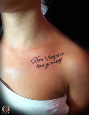 Unique Pictures Of Quote Tattoos: Picture Of Quote Tattoo In Left ...