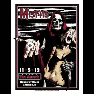 Misfits Chicago 2012 Screen Printed Poster