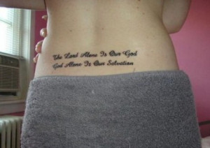 Tattoo Ideas: Quotes on Religions, God, Faith