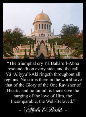 Baha'i quote from Abdu'l-Baha for your spiritual nourishment ...