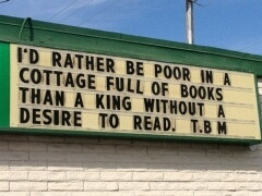 Rather Be Poor in a Cottage Full of Books