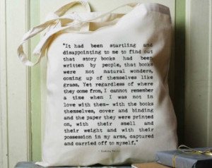 Literary Tote Bag, Eudora Welty Quo te, Eco Friendly, Lightweight ...
