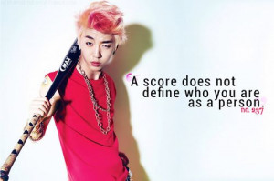 Beautiful quote from Yongguk, B.A.P's leader. 