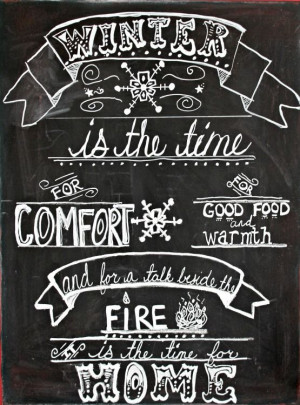 Dream and Differ: Winter Vignette and Chalkboard Art