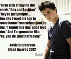 Josh Hutcherson Quotes About Gays