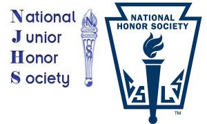 new members of the national honor society and national junior honor