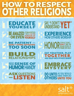 How to respect other religions