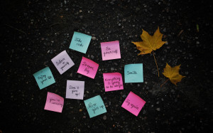 Text Leaves Quotes Post It Note Notes Image Description