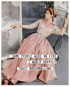 funny roasting marshmellows