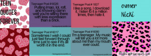 Teen Quotes forever Profile Facebook Covers