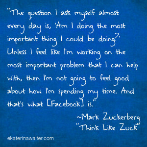 Quotes About Myself For Facebook Mark zuckerberg quote