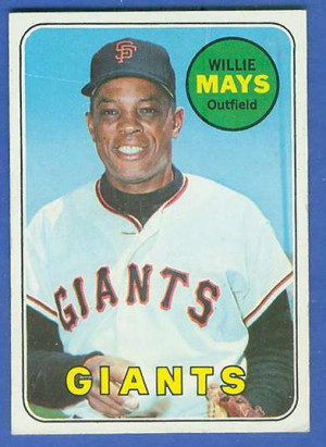 1969 Topps #190 Willie Mays [#a] (Giants) Baseball cards value