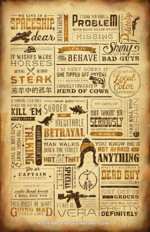 Firefly Quote Poster