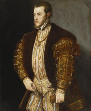 File:Portrait of King Philip II of Spain, in Gold-Embroidered Costume ...