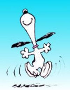 snoopy happy dance